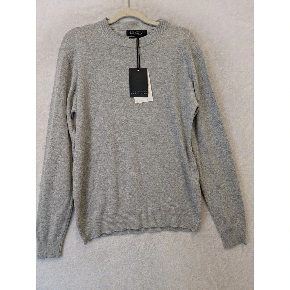 Maglificio Bartolini Men's Size M‎ Cashmere Blend Crew Neck Sweater Gray
